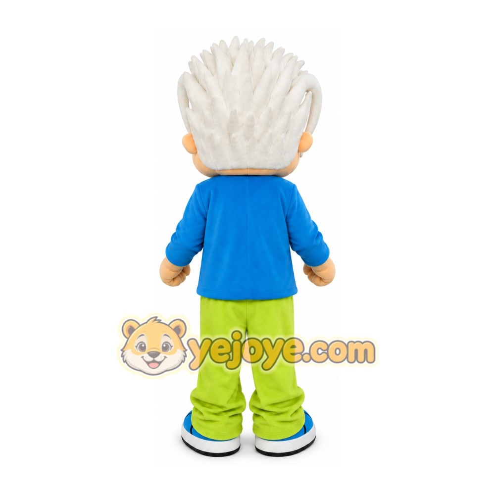 Old Scientist Boy Mascot Costume