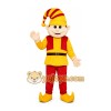 Red Yellow Elf Mascot Costume