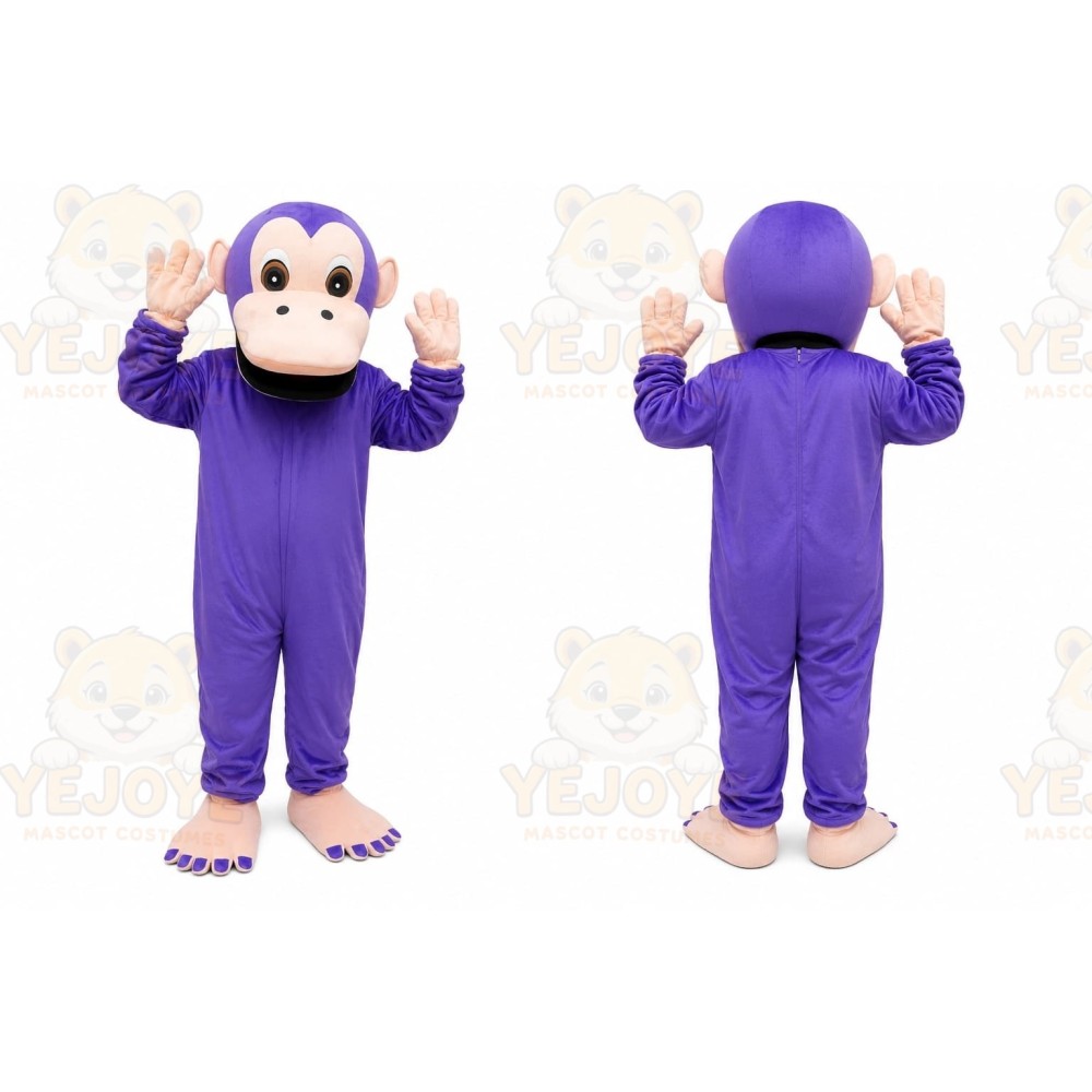 Purple Monkey Mascot Costume