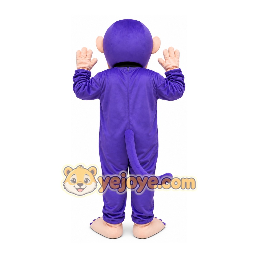 Purple Monkey Mascot Costume Purple Monkey Mascot Costume