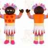 Orange Dress Girl Mascot Costume