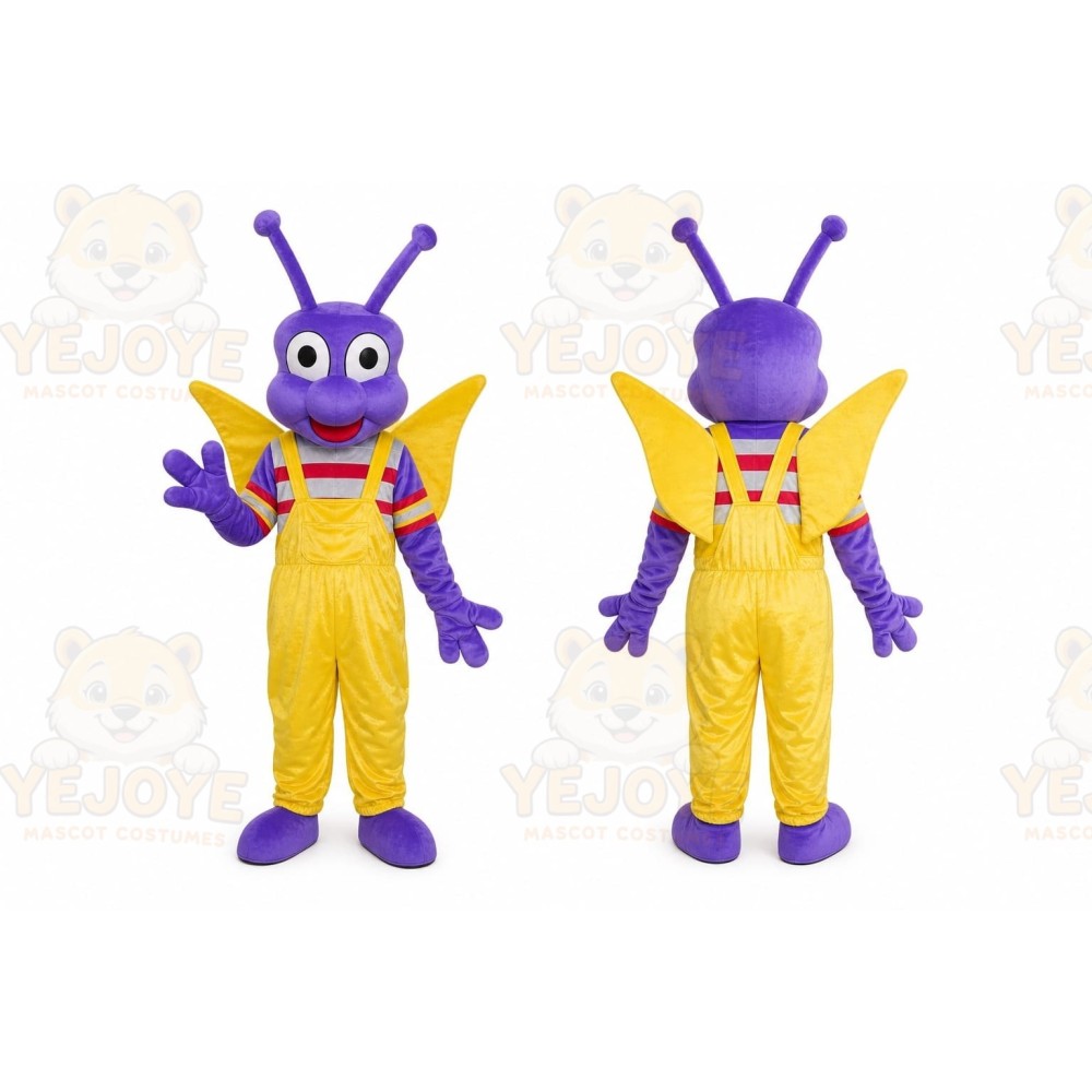 Purple Bug Mascot Costume