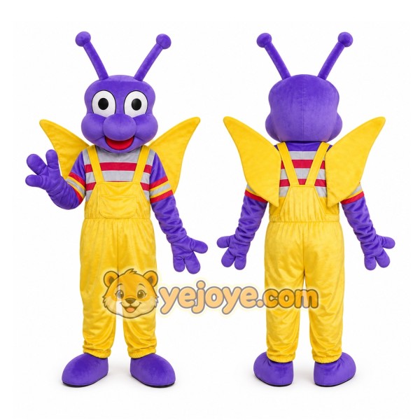 Purple Bug Mascot Costume