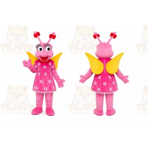Pink Ladybug Mascot Costume