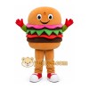 Happy Hamburger Mascot Costume Happy Hamburger Mascot Costume