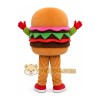 Happy Hamburger Mascot Costume Happy Hamburger Mascot Costume