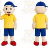Yellow Shirt Boy Mascot Costume
