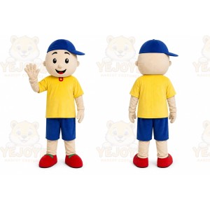 Yellow Shirt Boy Mascot Costume