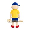 Yellow Shirt Boy Mascot Costume Yellow Shirt Boy Mascot Costume