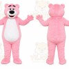 Pink Bear Mascot Costume