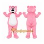 Pink Bear Mascot Costume