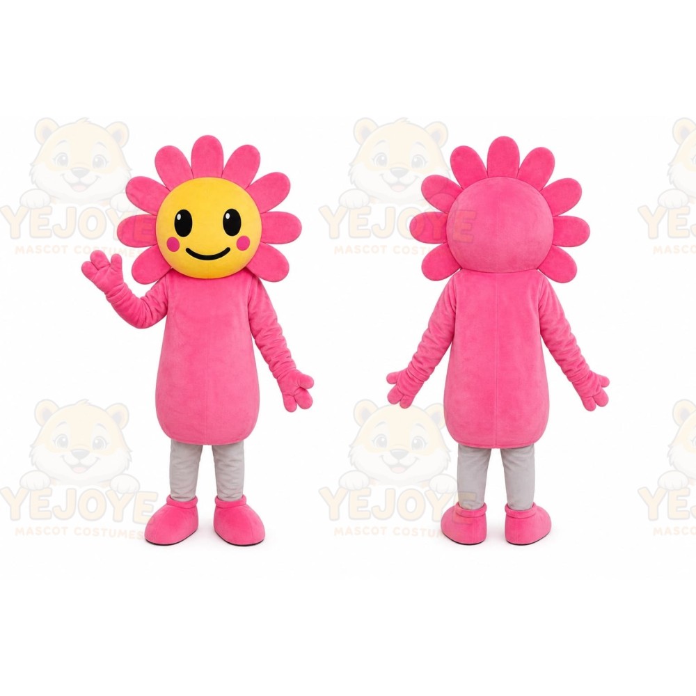 Pink Flower Mascot Costume