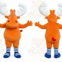 Orange Moose Mascot Costume