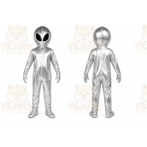 Silver Alien Mascot Costume