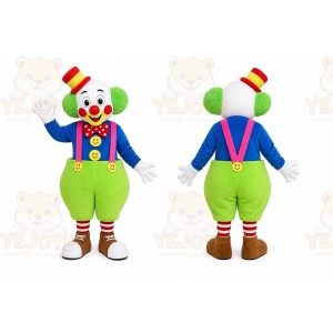 Colorful Clown Mascot Costume