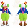 Colorful Clown Mascot Costume