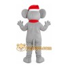 Gray Mouse Santa Mascot Costume Gray Mouse Santa Mascot Costume