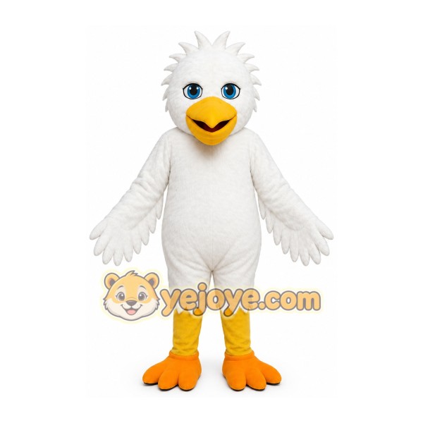 White Duck Mascot Costume White Duck Mascot Costume