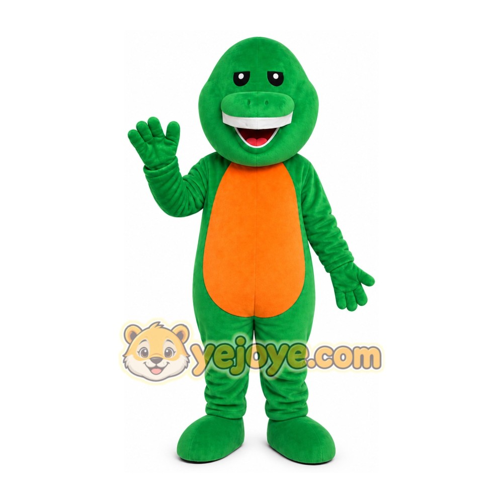 Green Dinosaur Mascot Costume Green Dinosaur Mascot Costume