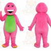 Pink Dinosaur Mascot Costume