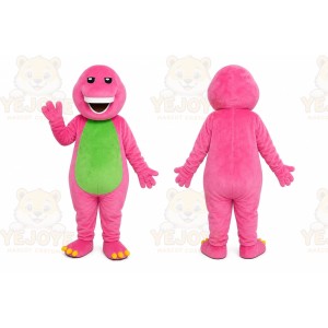 Pink Dinosaur Mascot Costume