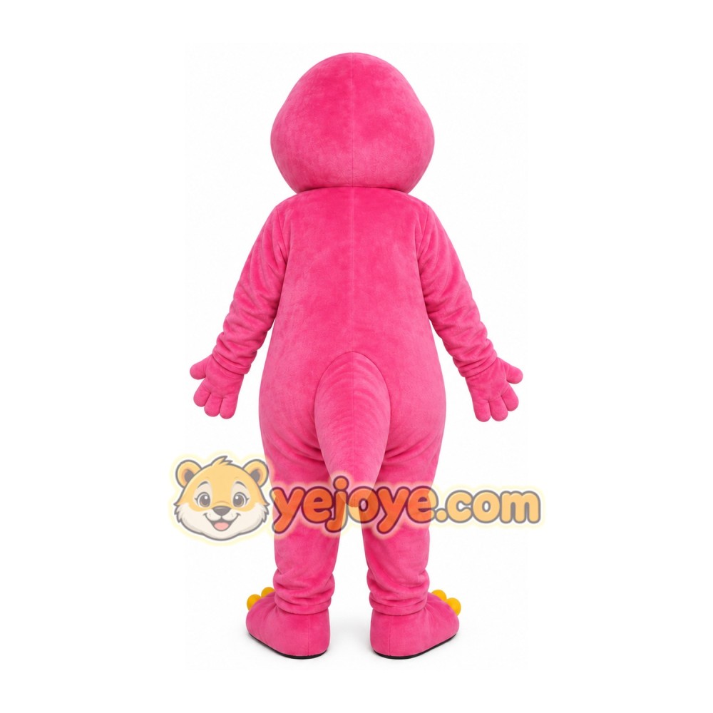 Pink Dinosaur Mascot Costume Pink Dinosaur Mascot Costume