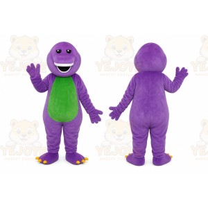 Purple Dinosaur Mascot Costume
