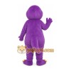 Purple Dinosaur Mascot Costume