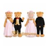 Bride Groom Bear Mascot Costume Bride Groom Bear Mascot Costume