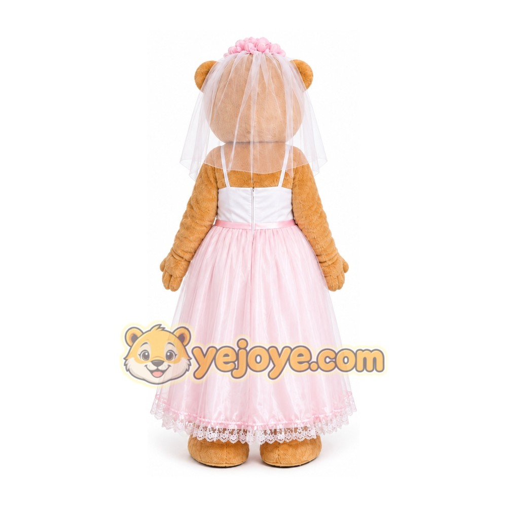 Bride Groom Bear Mascot Costume Bride Groom Bear Mascot Costume