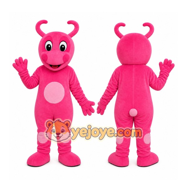 Pink Bear Mascot Costume