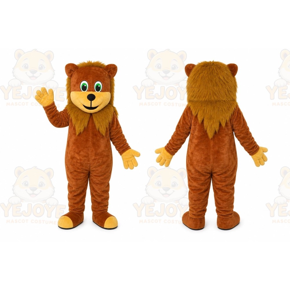 Brown Lion Mascot Costume