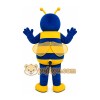 Blue Bee Mascot Costume