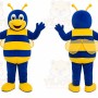 Blue Bee Mascot Costume