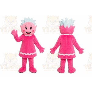 Pink Princess Girl Mascot Costume