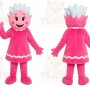 Pink Princess Girl Mascot Costume