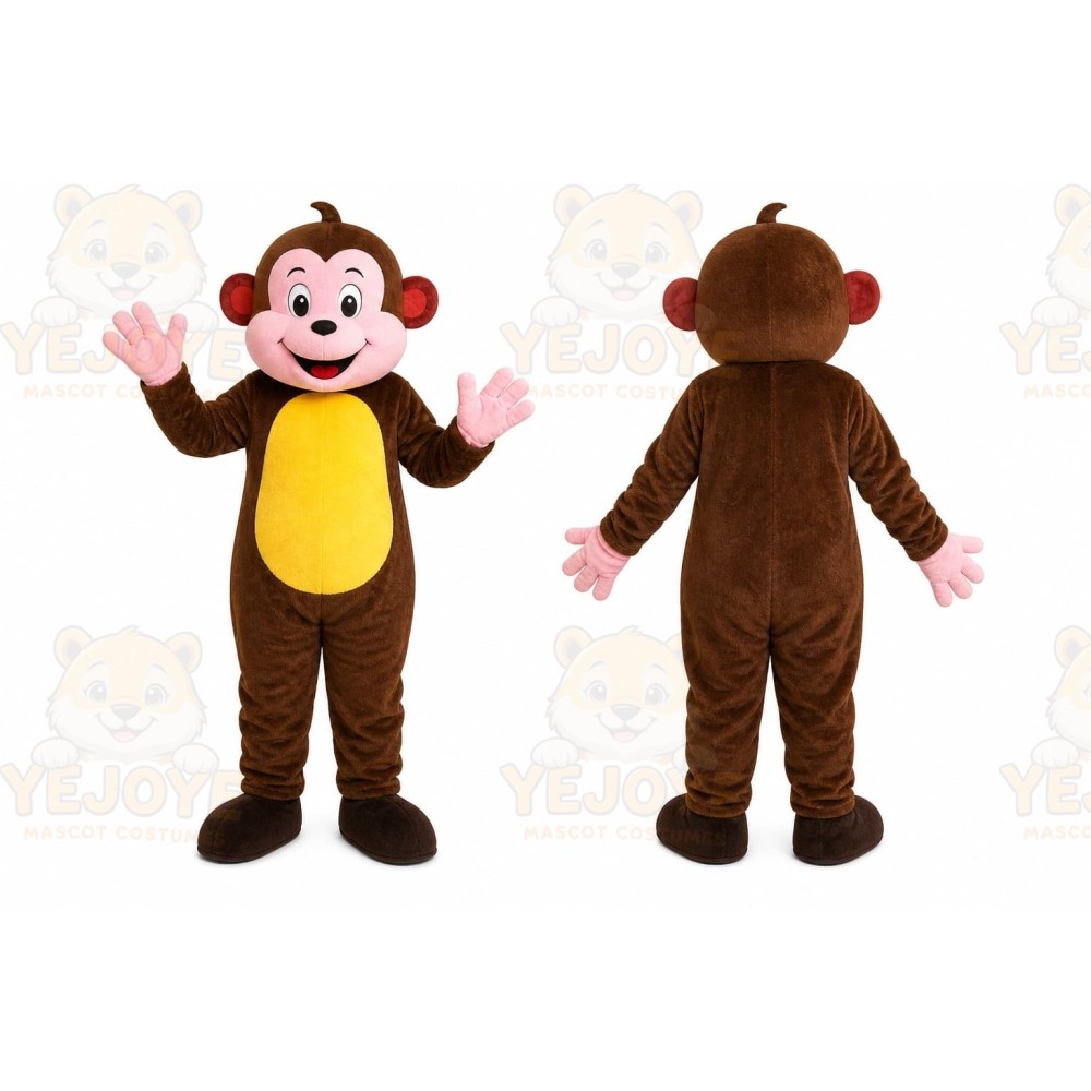 Brown Monkey Mascot Costume