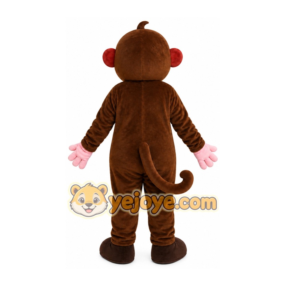 Brown Monkey Mascot Costume Brown Monkey Mascot Costume