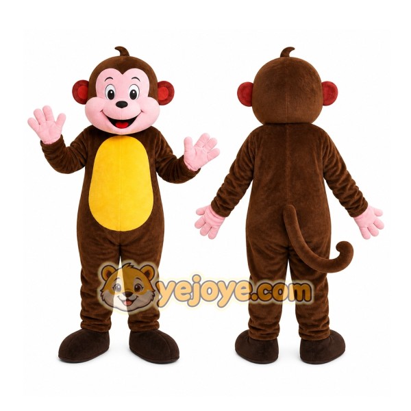 Brown Monkey Mascot Costume