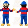 Striped Shirt Boy Mascot Costume