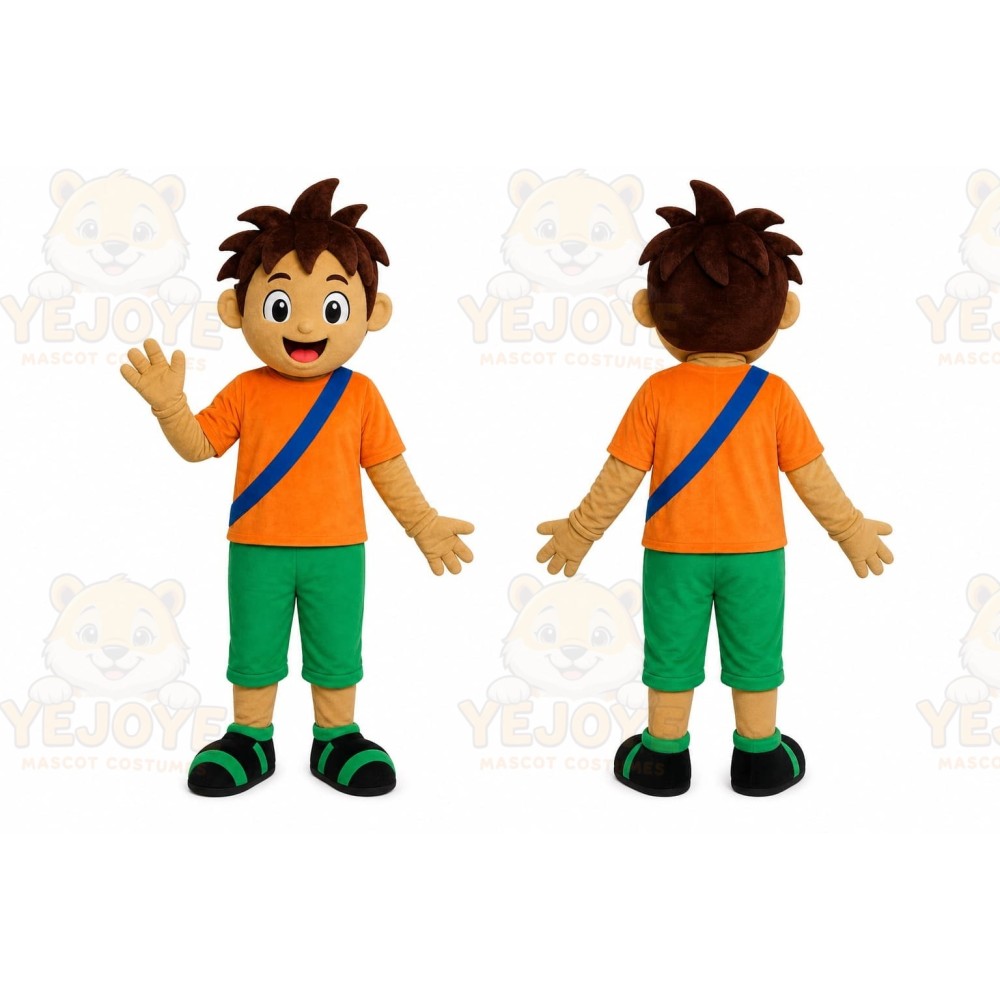 Adventure Boy Mascot Costume