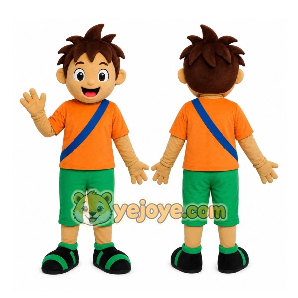 Adventure Boy Mascot Costume