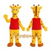 Yellow Giraffe Mascot Costume