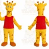 Yellow Giraffe Mascot Costume