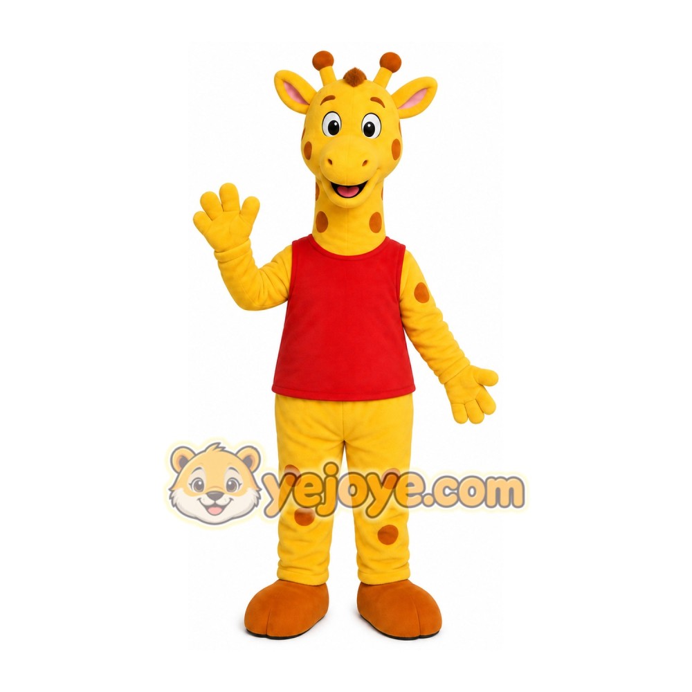 Yellow Giraffe Mascot Costume Yellow Giraffe Mascot Costume