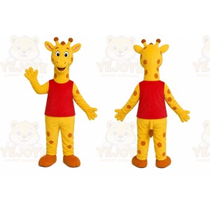 Yellow Giraffe Mascot Costume