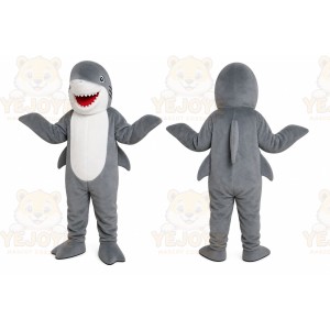 Gray Shark Mascot Costume