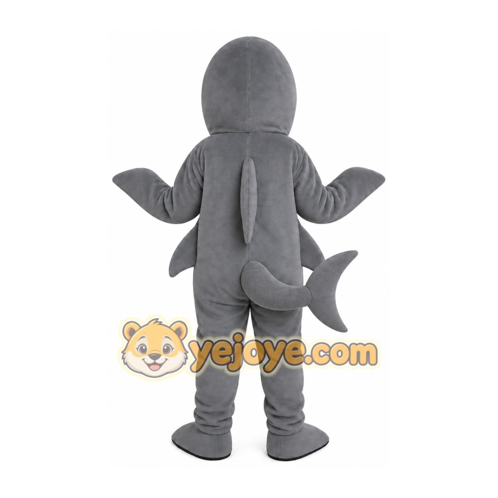 Gray Shark Mascot Costume