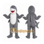 Gray Shark Mascot Costume