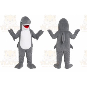 Gray Shark Mascot Costume